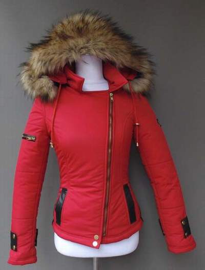 doudoune sans manche avec capuche fourrure femme